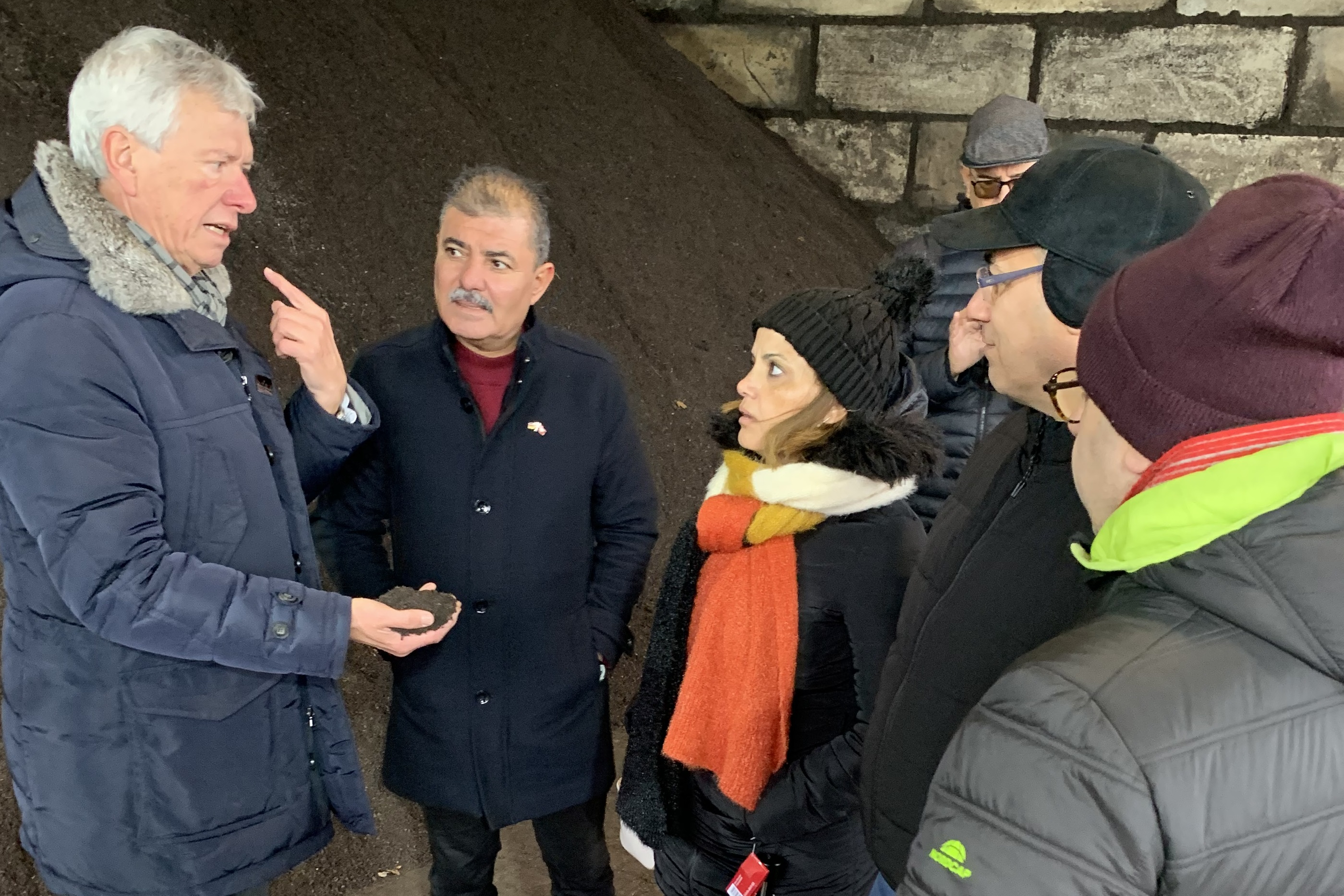 Besichtigung der Kompostierung durch Monastir