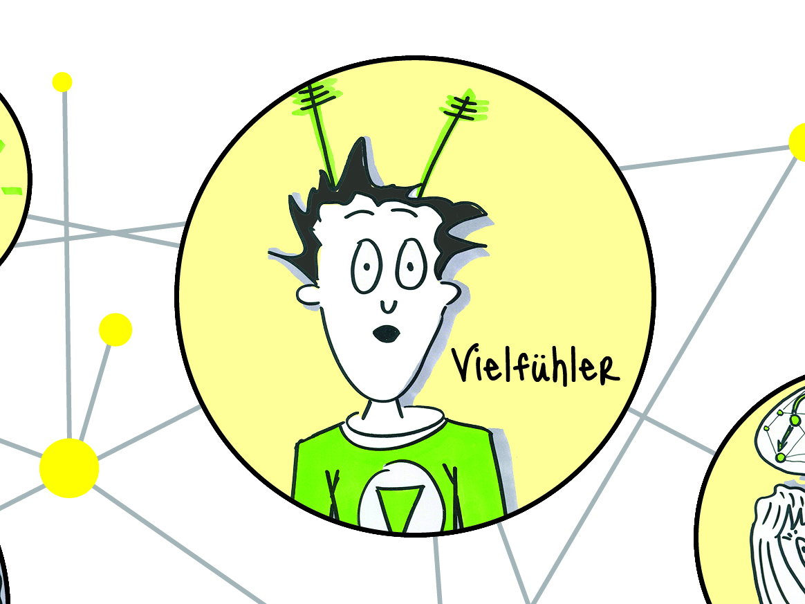 Grafik zum Thema Hochsensibilität "Vielfühler"