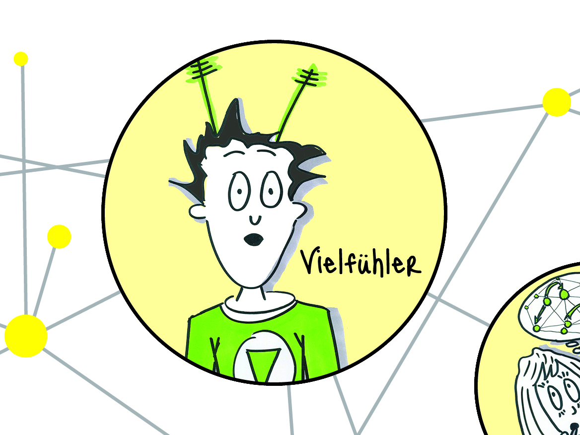 Grafik zum Thema Hochsensibilität "Vielfühler"