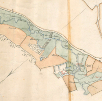 Die Hofanlage Kump auf einem Plan aus dem Jahr 1819