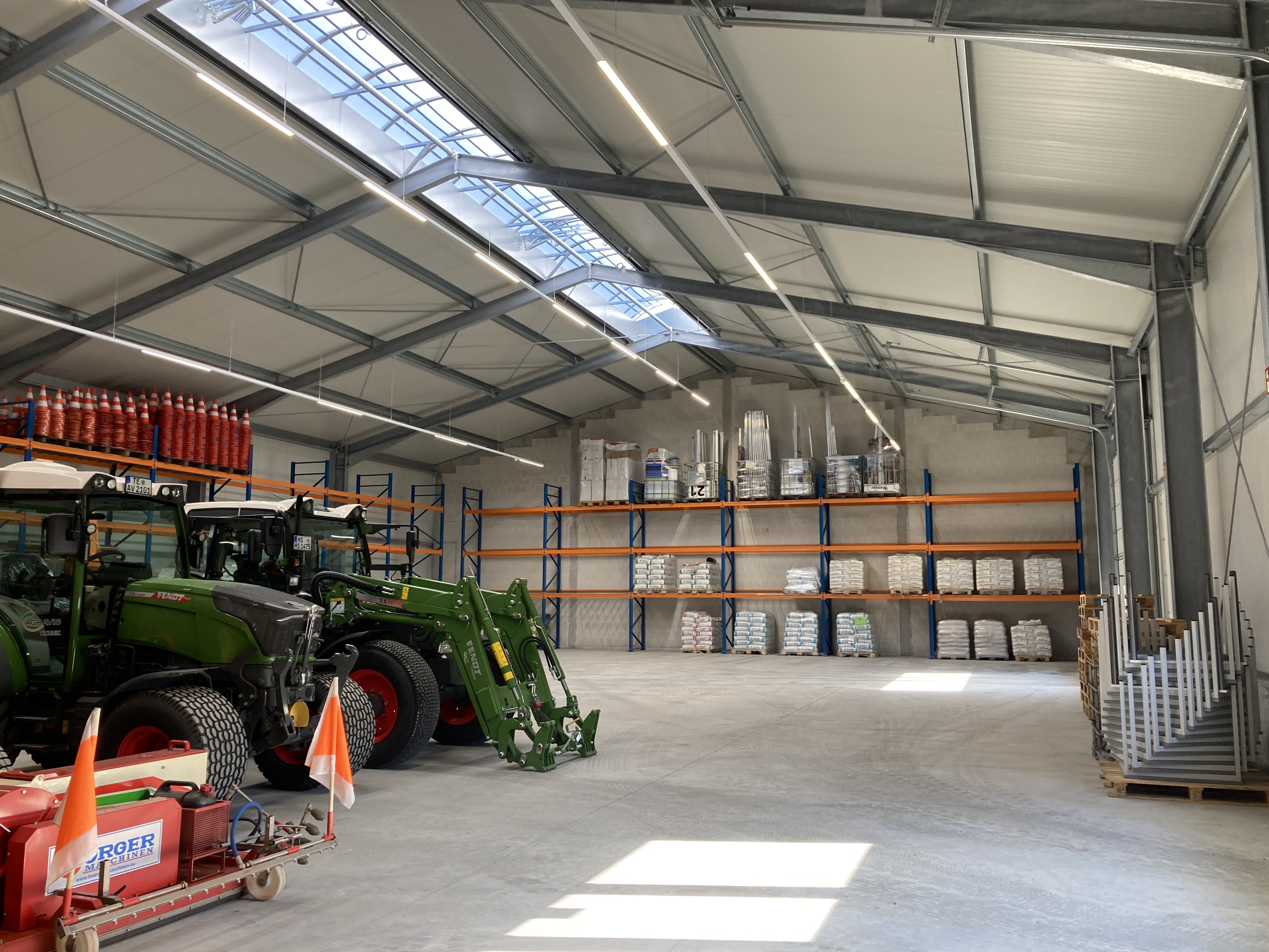 Kaltlagerhalle des Betriebshofes am Höltenweg 
