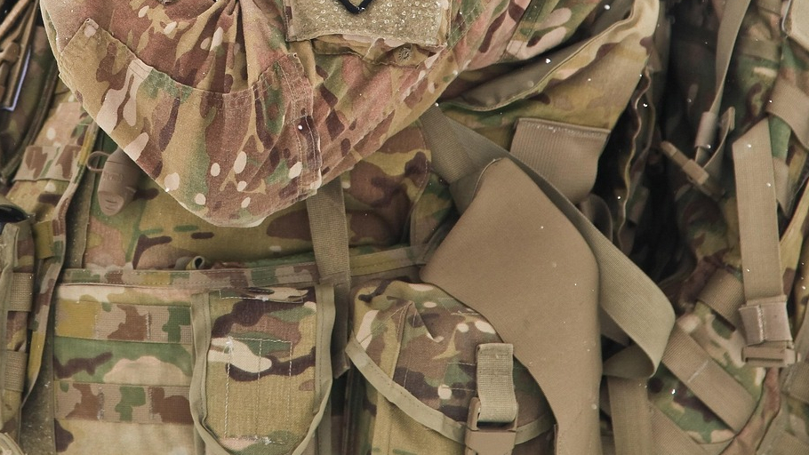 Tarnjacke eines Soldaten