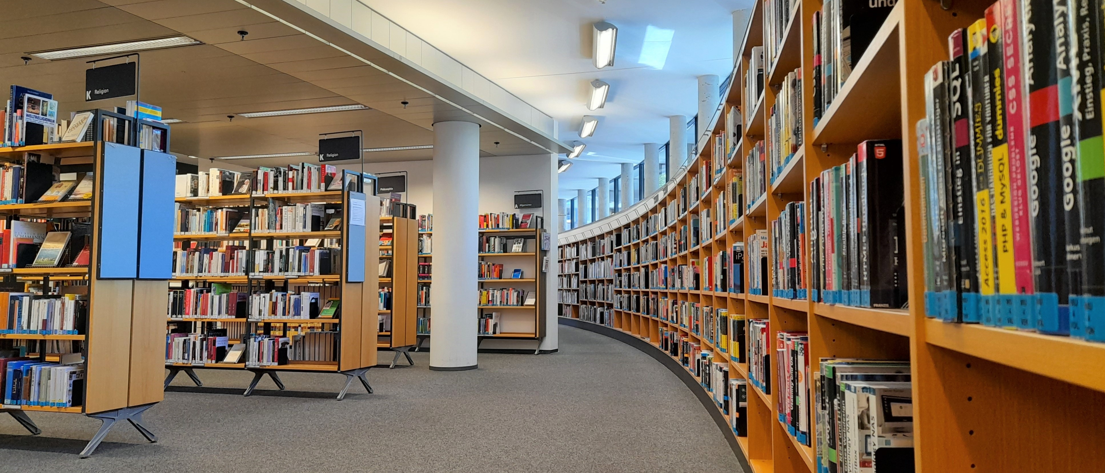Innensicht der Stadtbücherei