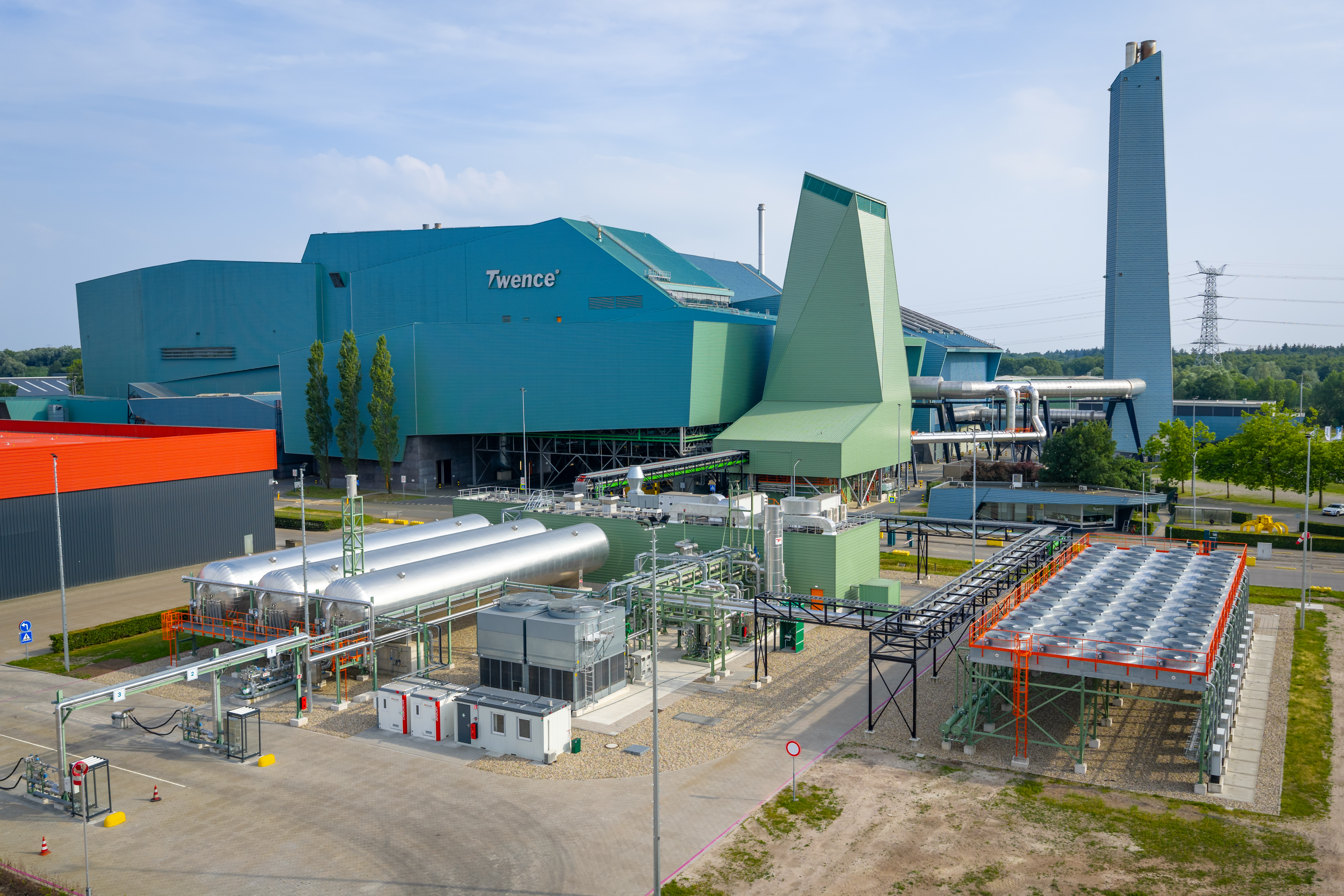 Müllverbrennungsanlage und CO2-Abscheidungsanlage der Twence in Hengelo
