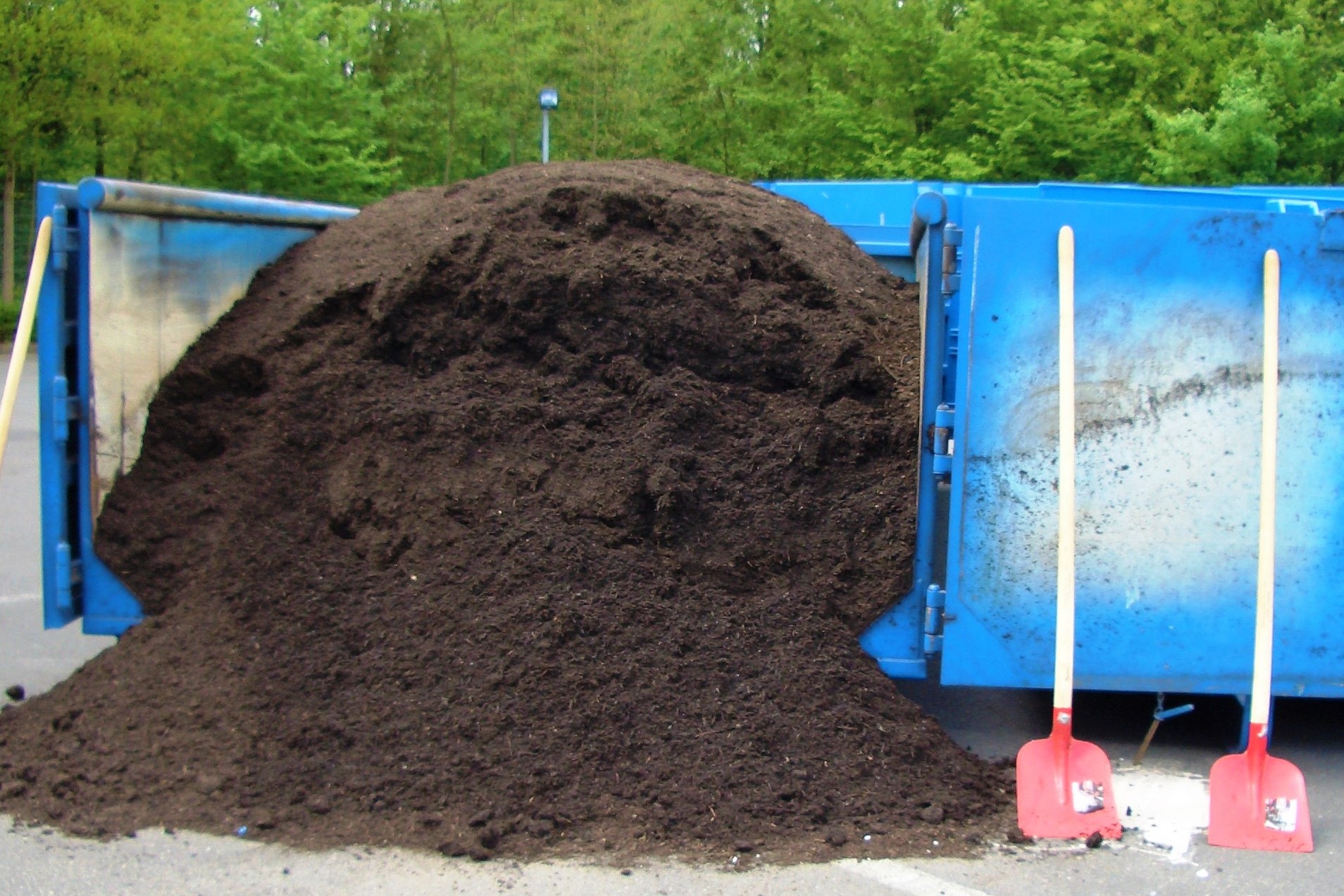 Kompost aus Münster im Container