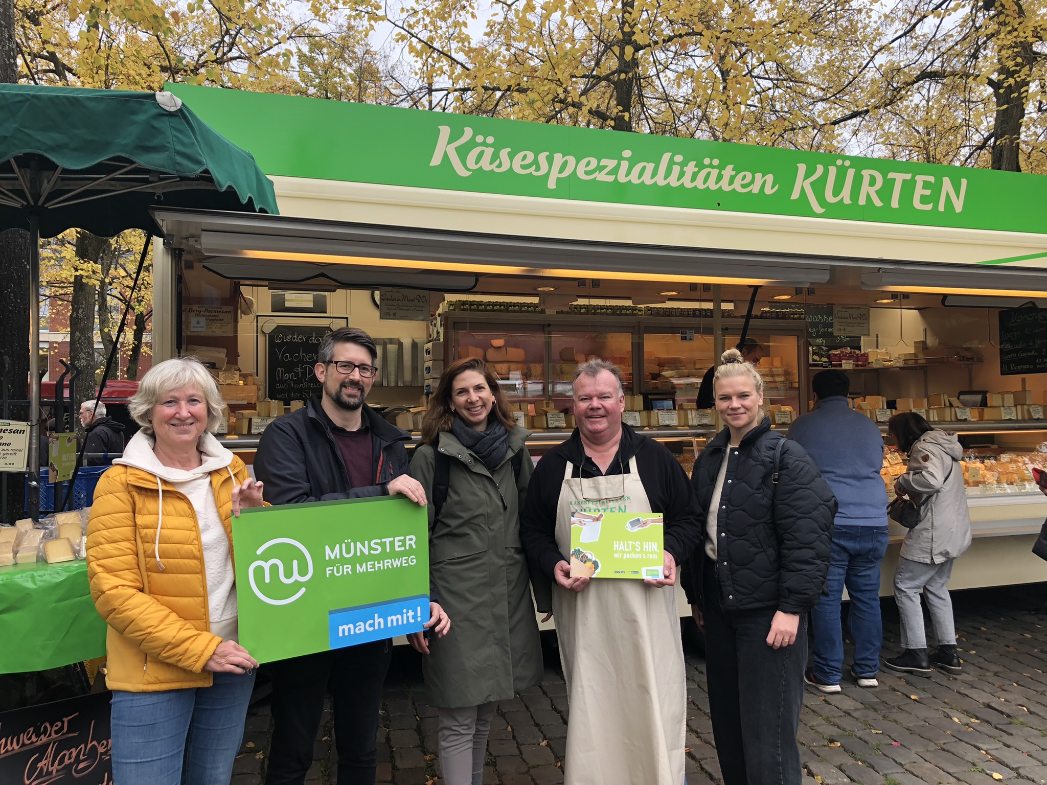 "Münster für Mehrweg" auf dem Markt