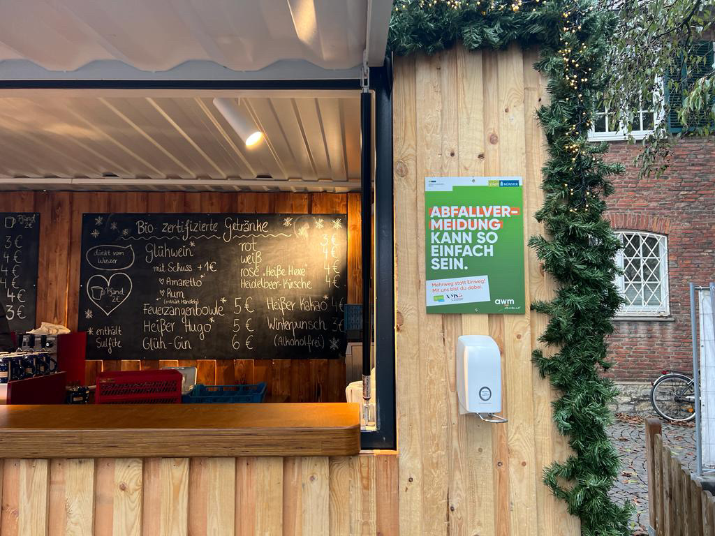 Weihnachtsmarktstand auf dem Harsewinkelplatz