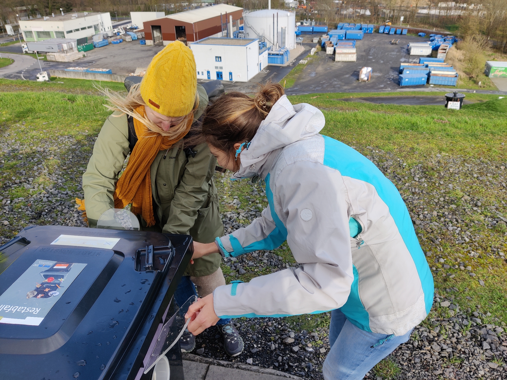Klimatraining auf dem Deponie-Erlebnispfad