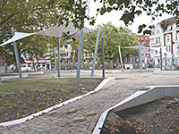 Der neugestaltete nördliche Teil des Bremer Platzes