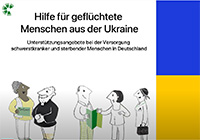 Filmauschnitt mit ukrainischer Flagge