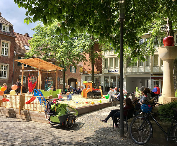 Maxisand Harsewinkelplatz Münster (Bild: Simone Weilandt)