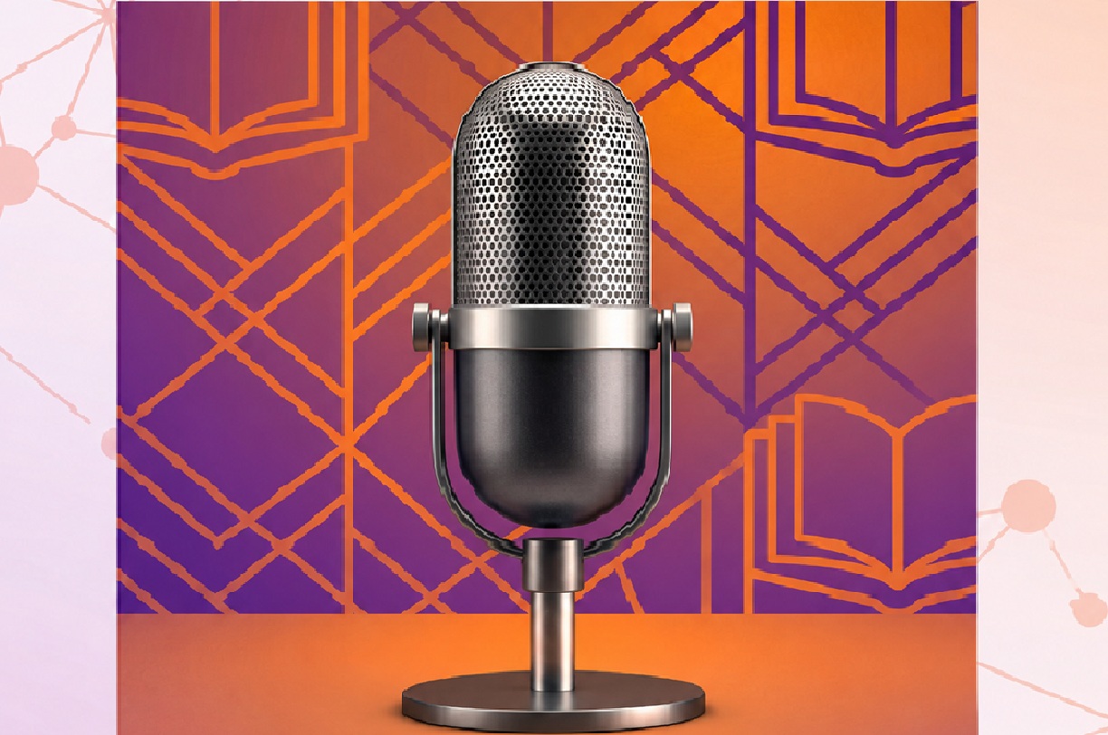 Titelbild zu Podcast: ein großes Mikrofon
