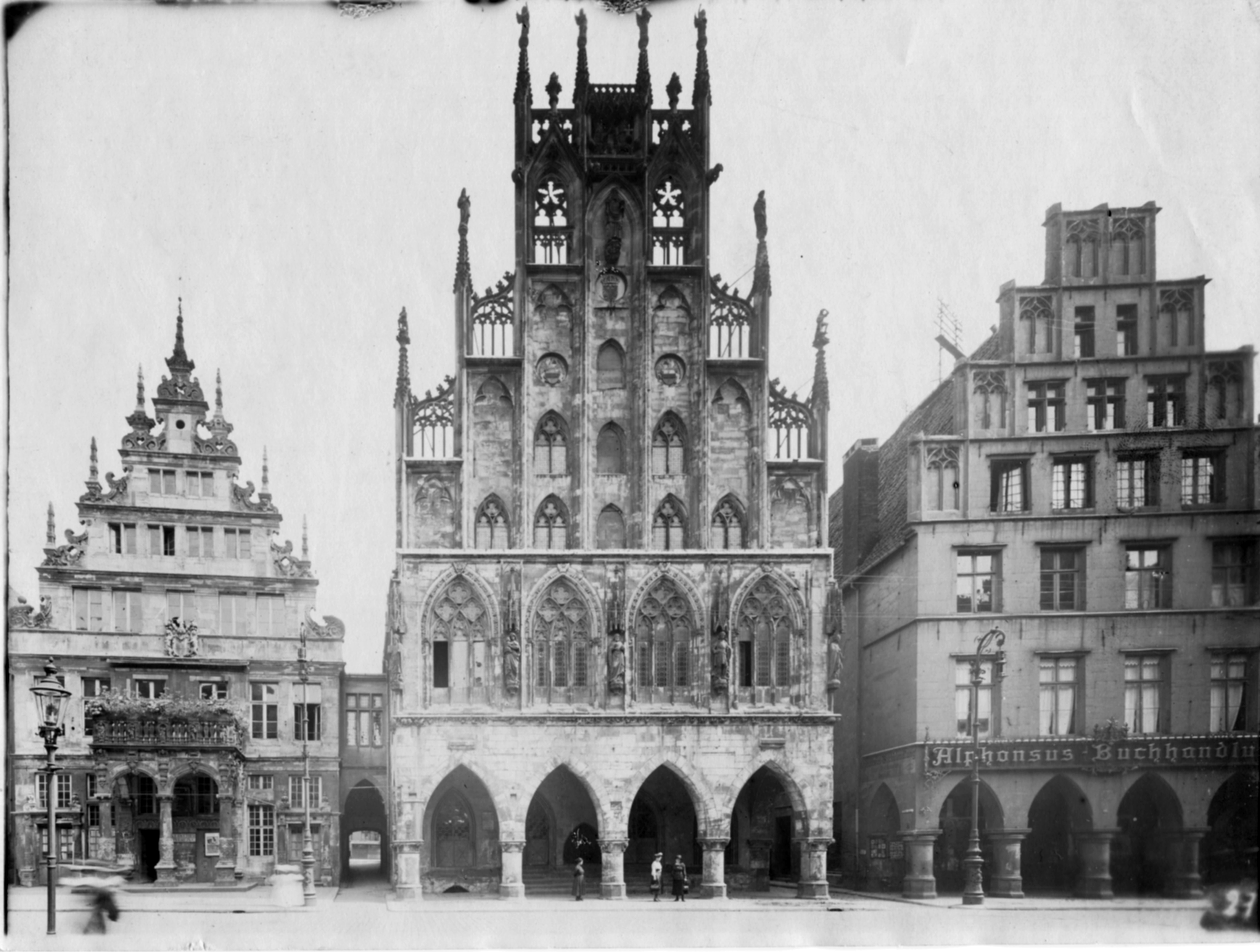Prinzipalmarkt mit Rathaus und Stadtweinhaus