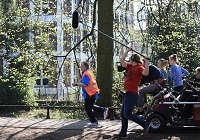 Tatort-Dreharbeiten auf der Promenade mit Axel Prahl