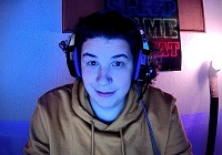 Der 'CrimeBoy' in seinem Videoblog