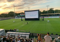 Die Open-Air-Premiere des neuen Tatort am 30. August fand im Preußenstadion in Münster statt.