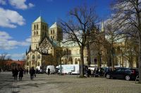 Dreharbeiten für den neuen Wilsberg-Krimi auf dem Domplatz