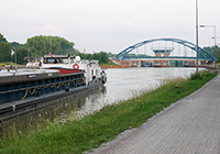 Der Dortmund-Ems-Kanal an der Schleuse bei Münster