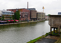 Blick über den Stadthafen