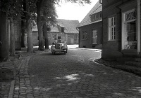 Szenenbild aus dem Film in Klein Reken gedrehten Film "Das Dorf in der Heide" (D 1956/2013, Regie: Hans Müller-Westernhagen)