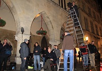 Tatort-Dreharbeiten am Prinzipalmarkt