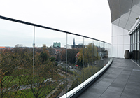 Das Atlantic-Hotel Münster: Von einer langezogenen Dachterrasse geht der Blick über die Stadt Münster