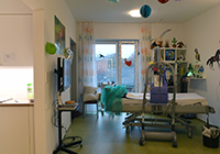 Kranken- bzw. Pflegezimmer auf dem Alexianer-Campus