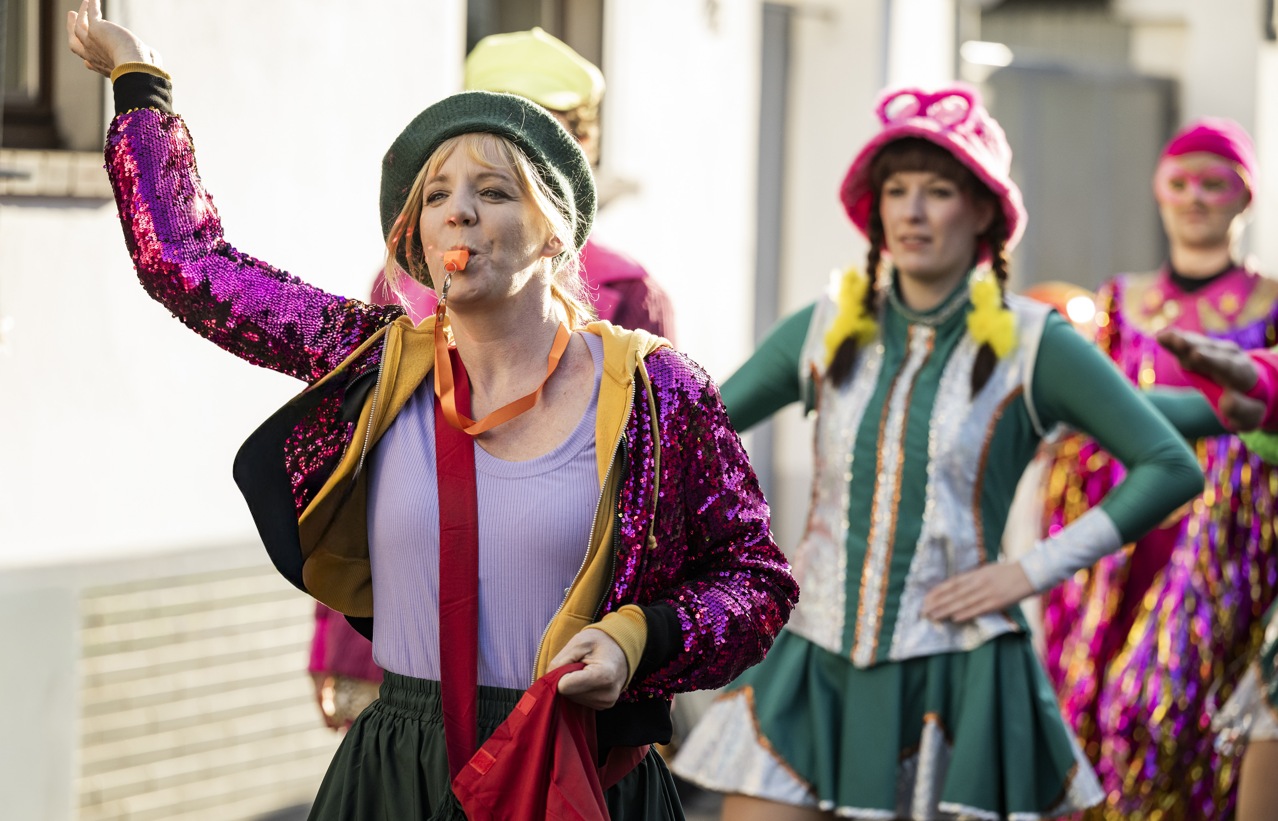 Foto aus dem Tatort Narrentanz, der neue Münster-Tatort spielt an Karneval.