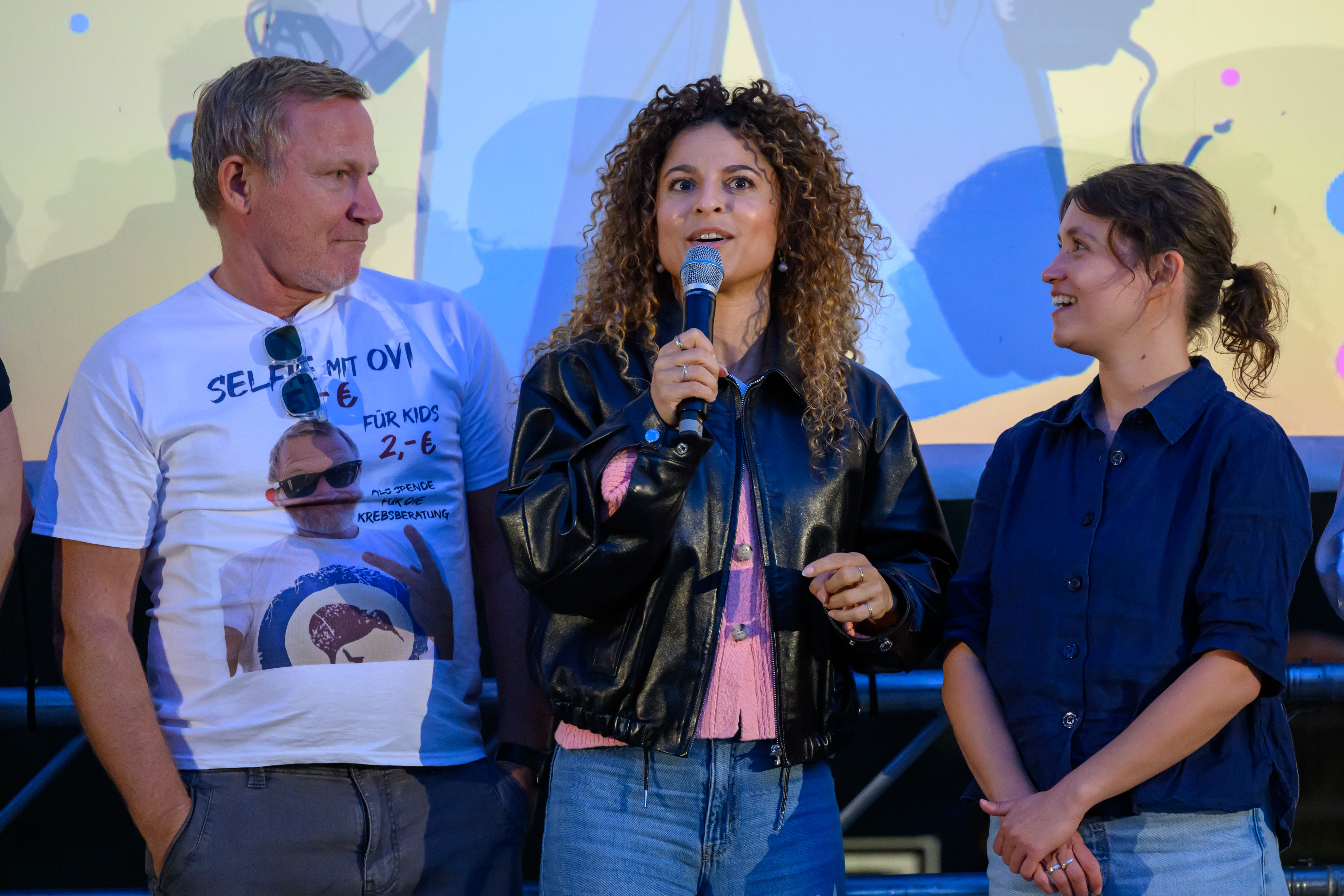 Gute Laune bei Roland Jankowsky, Patricia Meeden und Janina Fautz