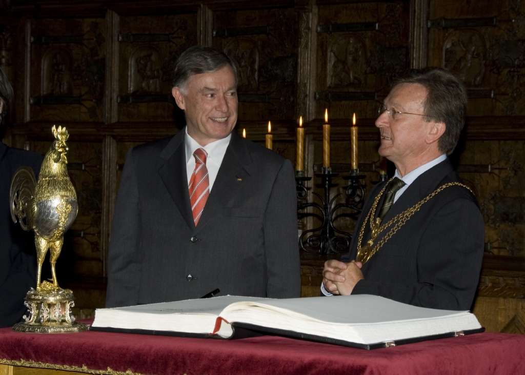 Oberbürgermeister Dr. Berthold Tillmann, Bundespräsident Horst Köhler 