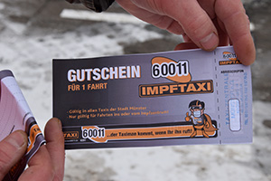 Impfzentrum: Impftaxi