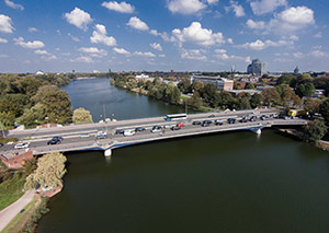 Aasee mit Torminbrücke