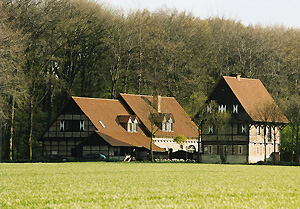 Backsteinrote Bauernhäuser Backsteinrote Bauernhäuser