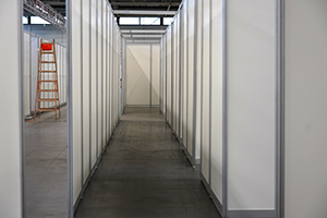 Impfzentrum: Aufbauarbeiten Impfzentrum: Aufbauarbeiten