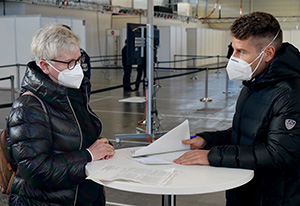 Impfzentrum: Beratungssituation Impfzentrum: Beratungssituation