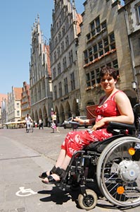 Altstadtpflaster auch für Rollstühle Altstadtpflaster auch für Rollstühle