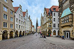 Giebelhäuser und Lambertikirche am Prinzipalmarkt