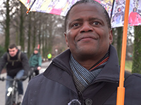 Jeff Marengwa an der Promenade Jeff Marengwa an der Promenade