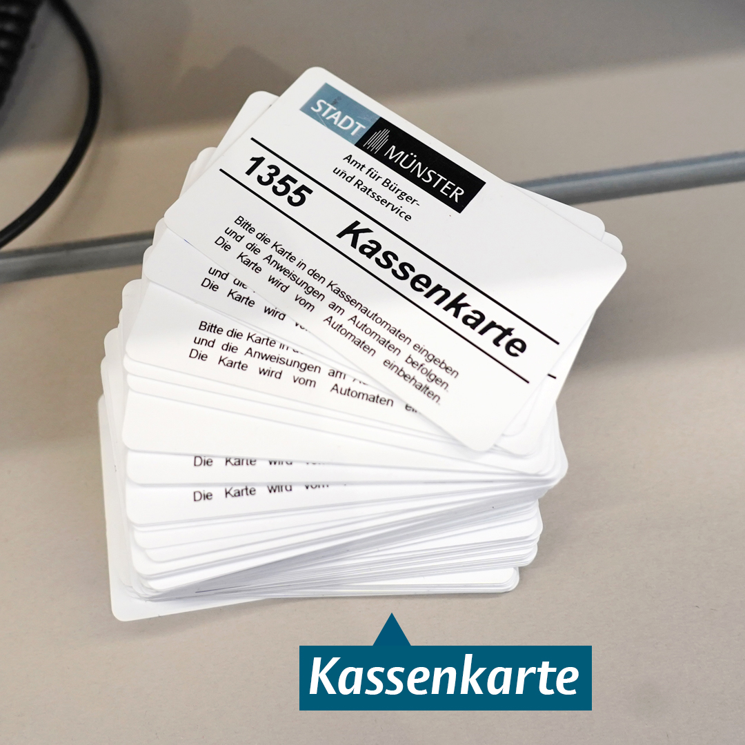 Servicezentrum: Kassenkarte