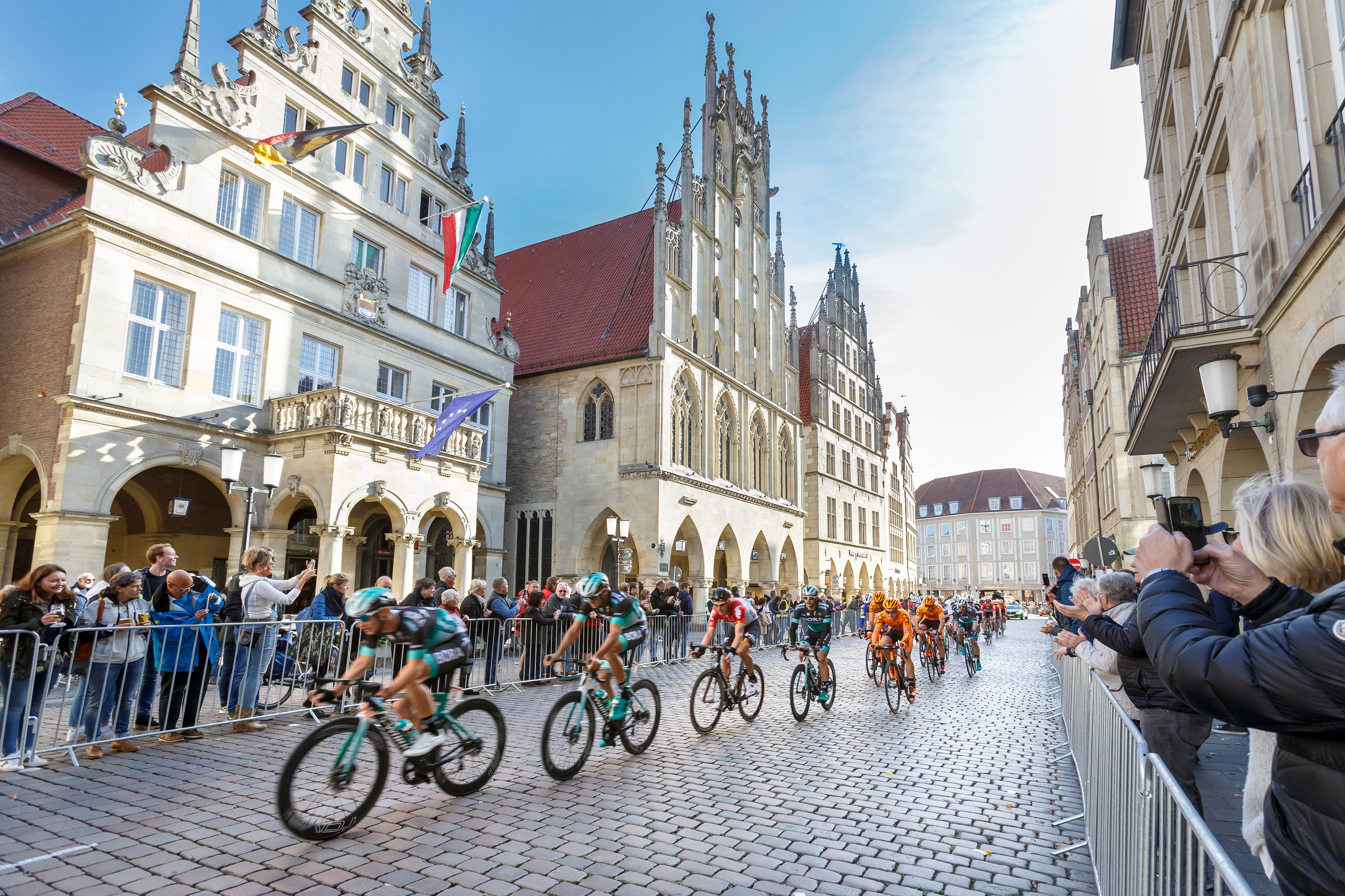 Münsterland-Giro auf dem Prinzipalmarkt