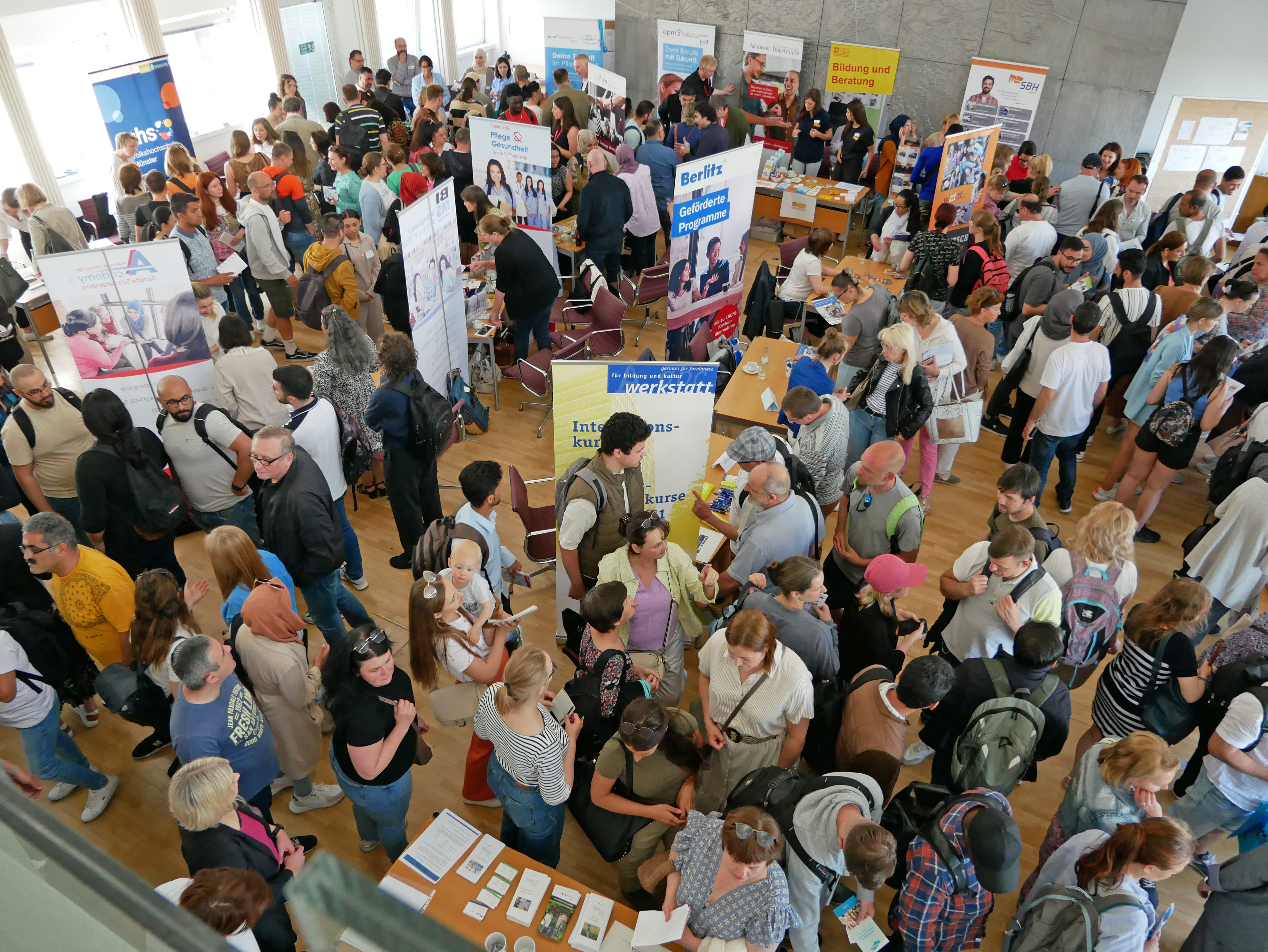 Knapp 700 Menschen besuchten den Markt der Möglichkeiten, der vom Jobcenter organisiert wurde. 