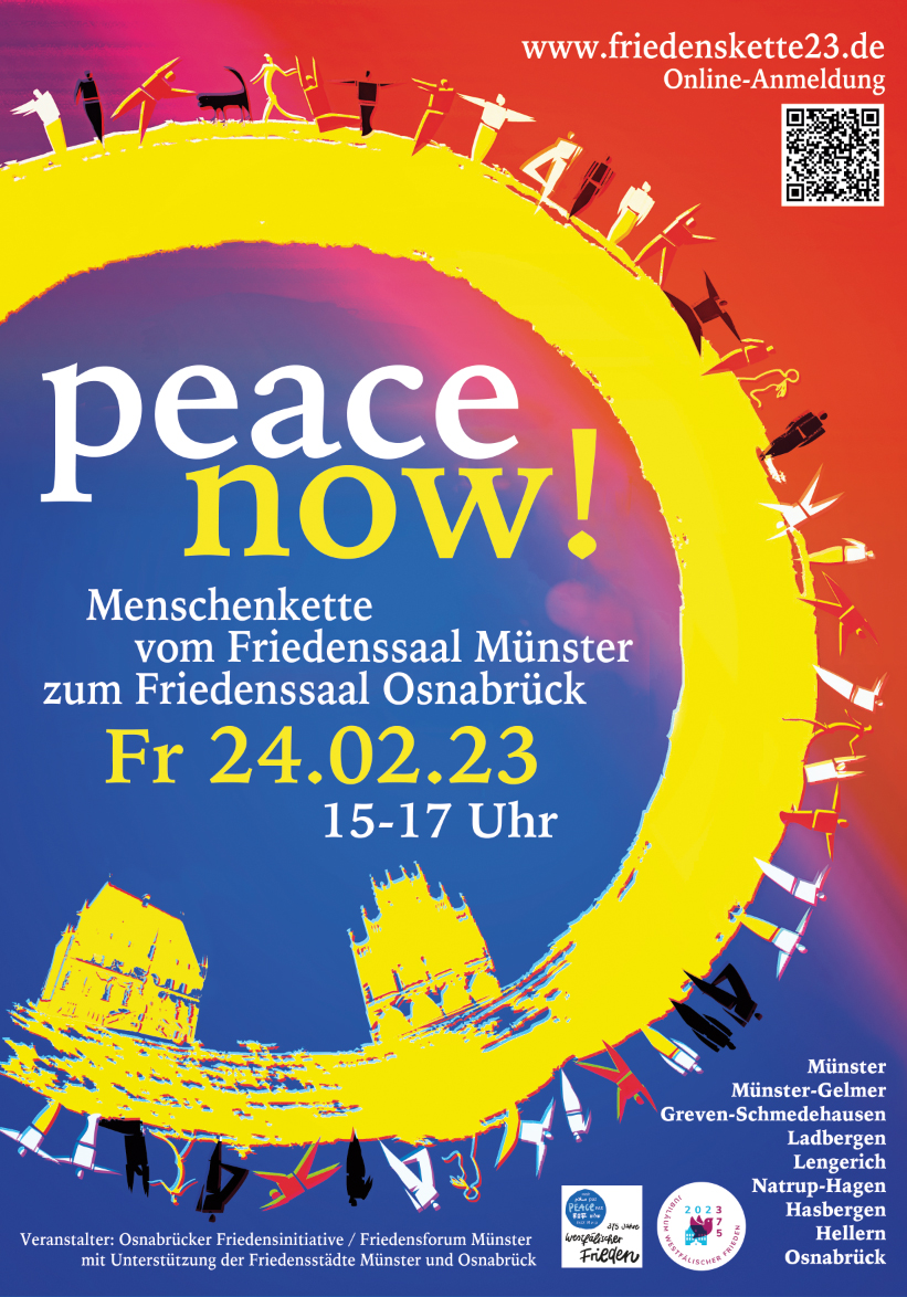 Plakat "Menschenkette von Münster nach Osnabrück"