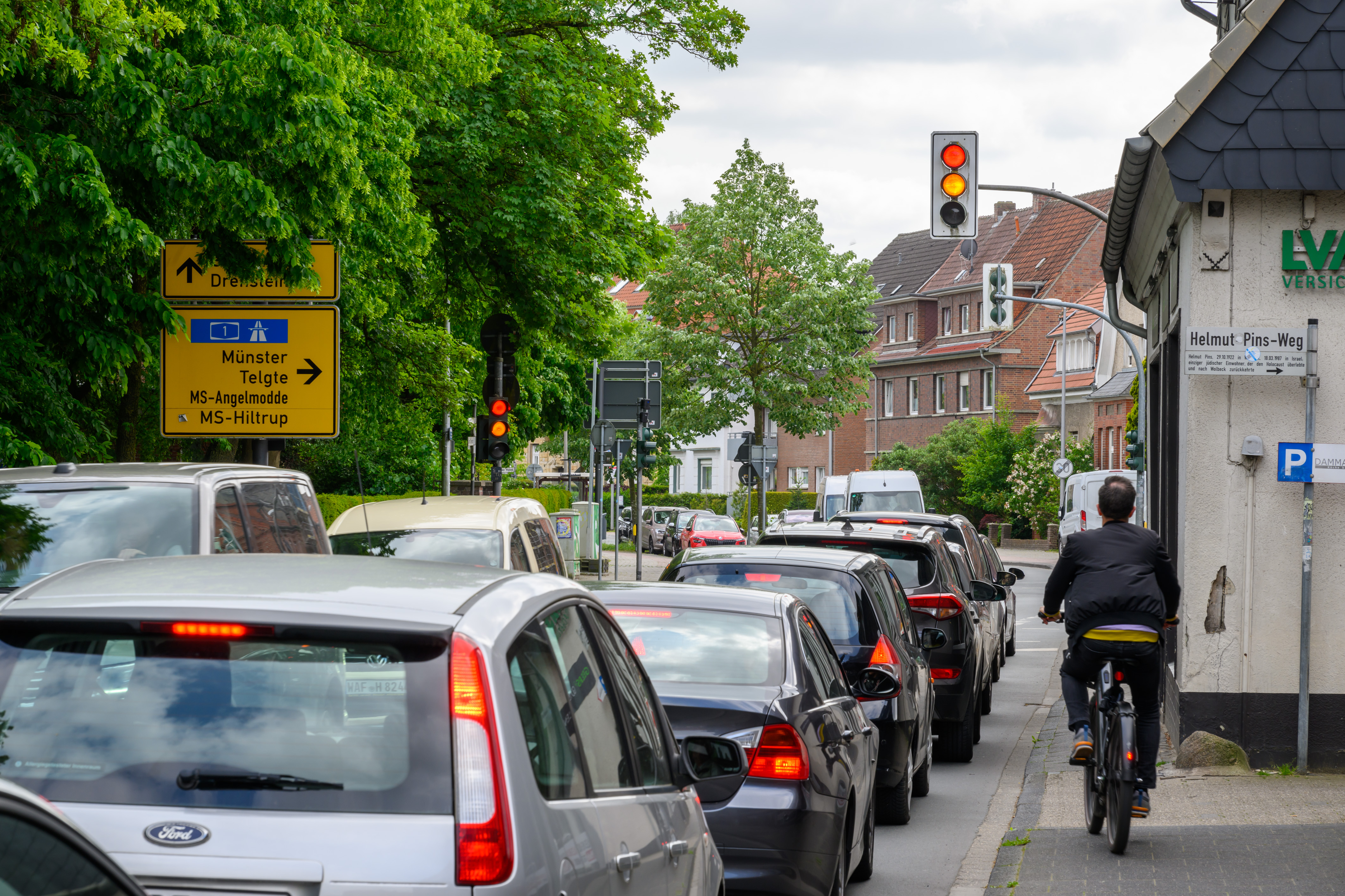 Die Ortsdurchfahrt in Münster-Wolbeck