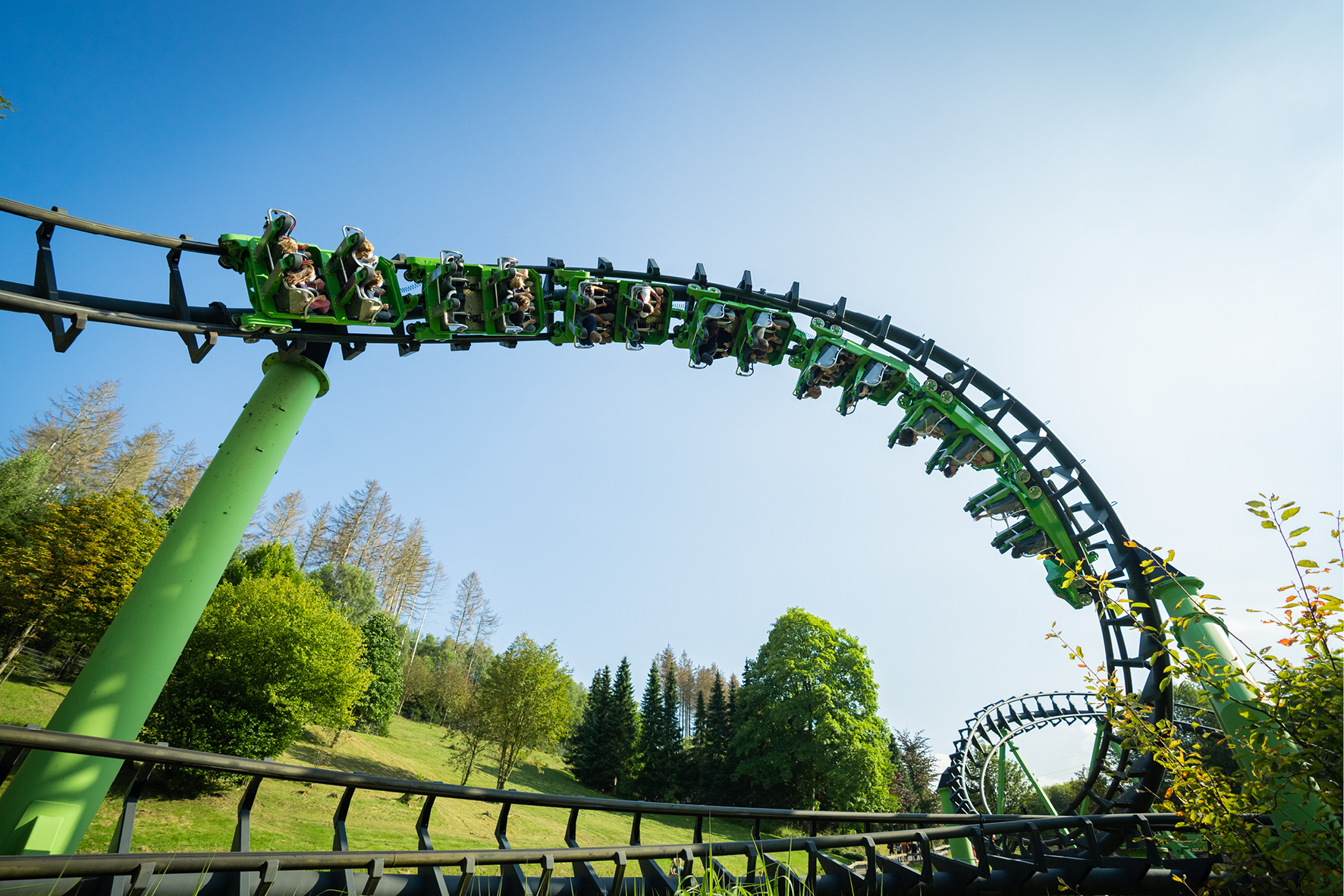Die Achterbahn Speedsnake im Fort Fun Freizeitpark
