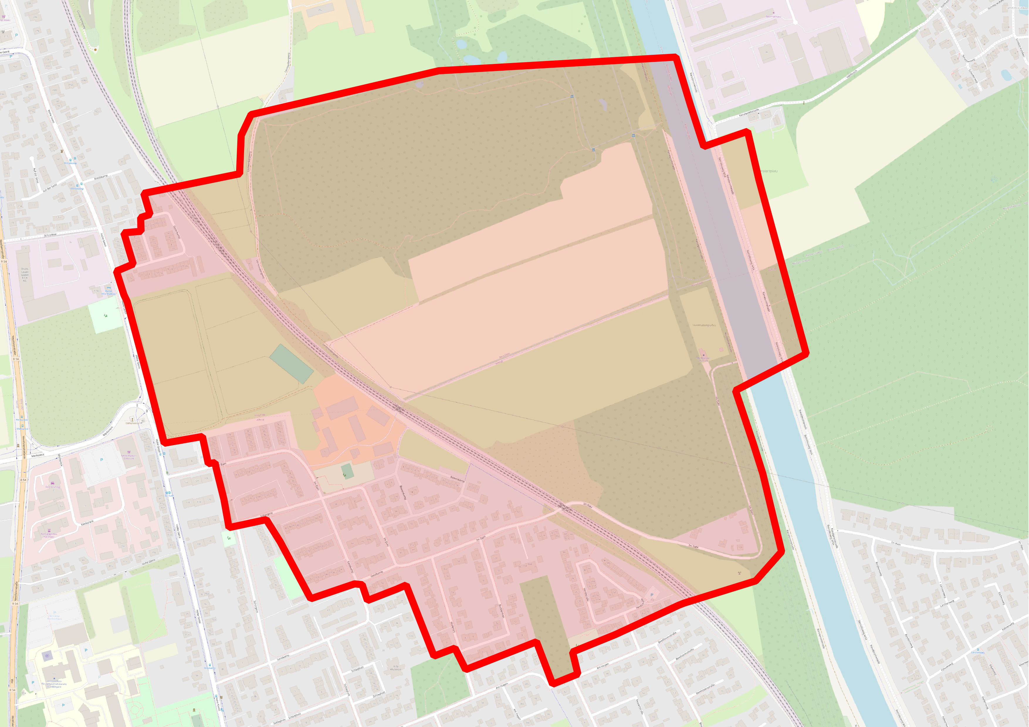 Sollten am 21. Mai in Hiltrup Blindgänger entschärft werden, müsste ein Gebiet um das Areal gesperrt und evakuiert werden.