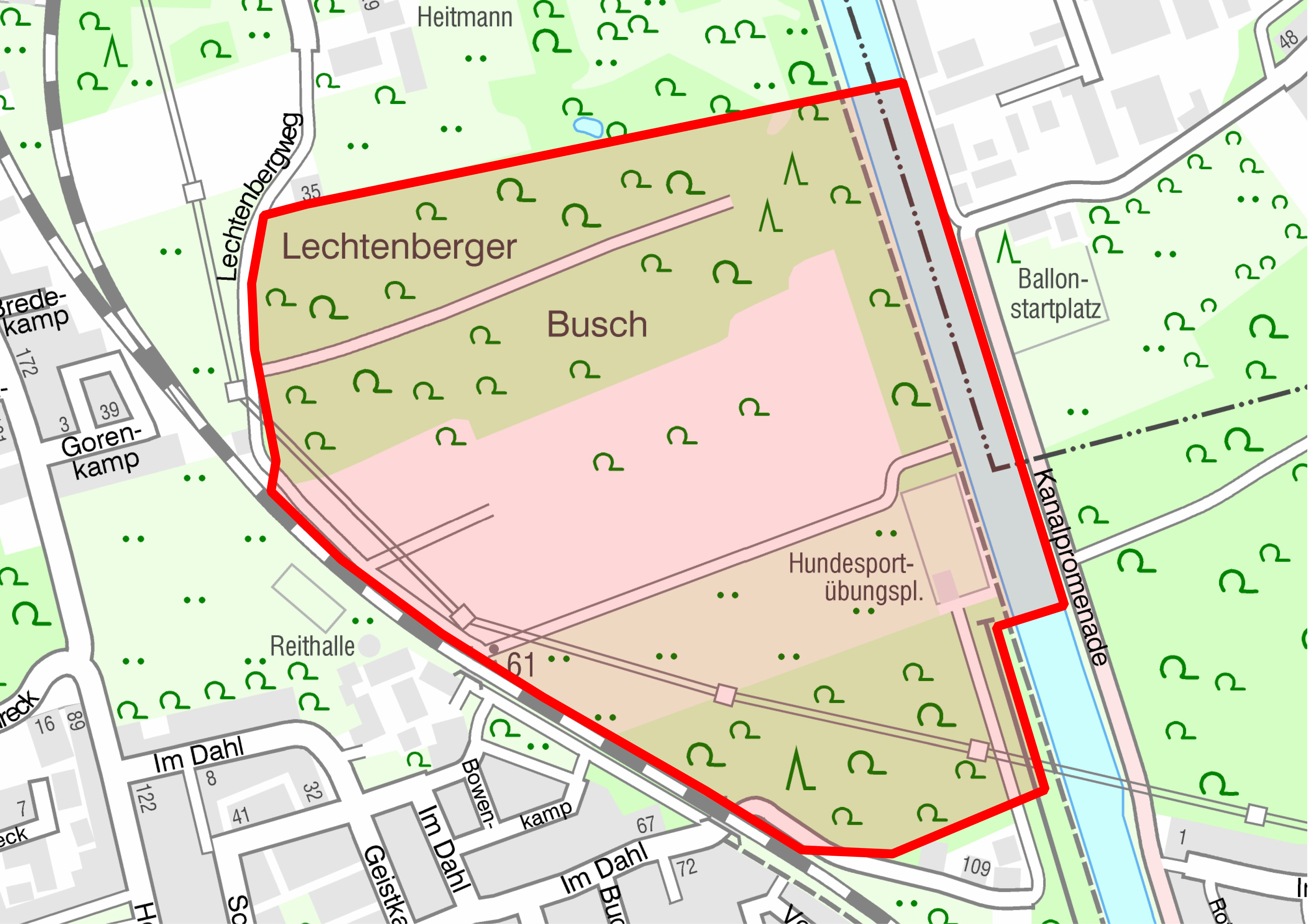 Evakuierungsradius des Blindgängerfunds