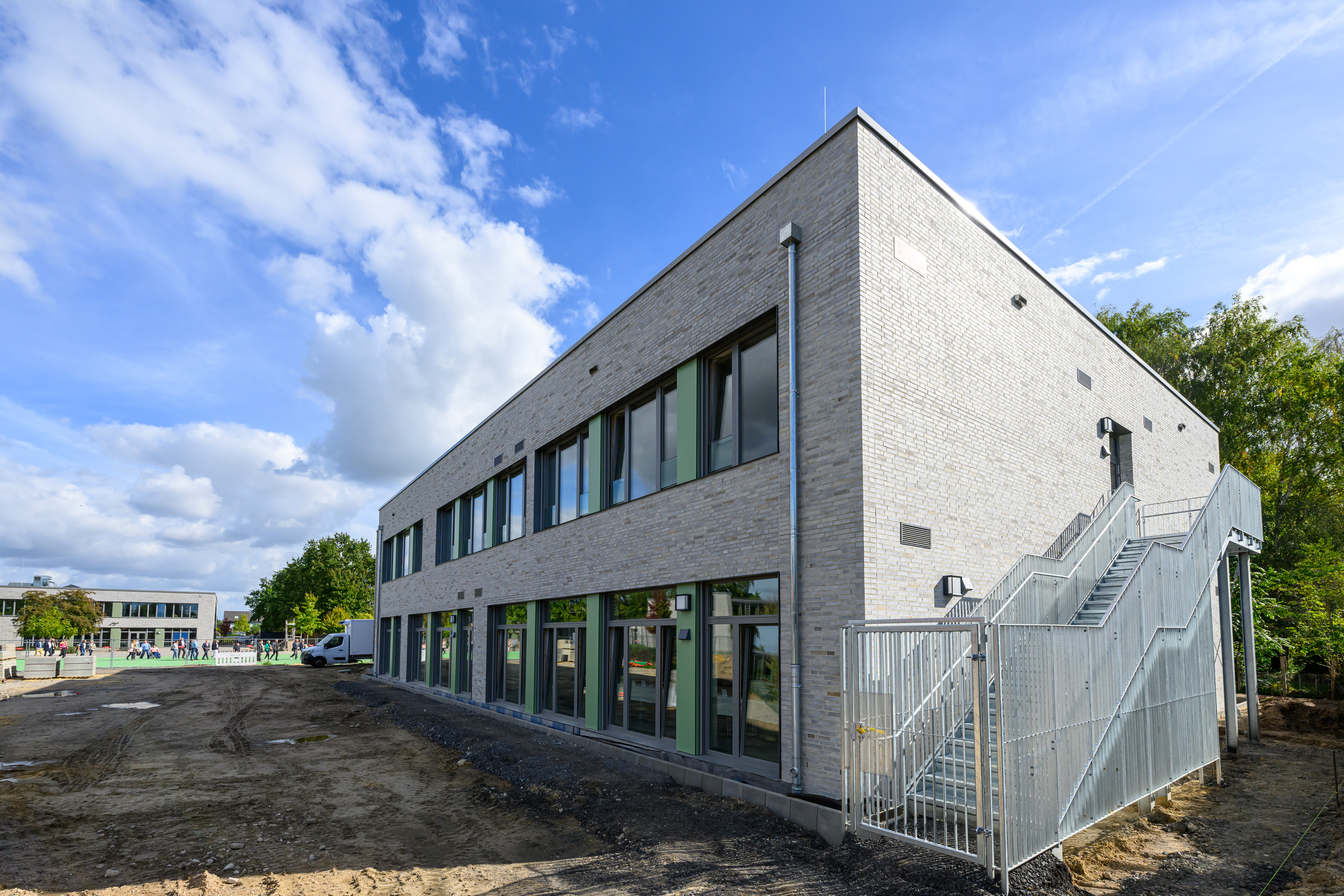 Blick auf den Erweiterungsbau der Grundschule Wolbeck-Nord