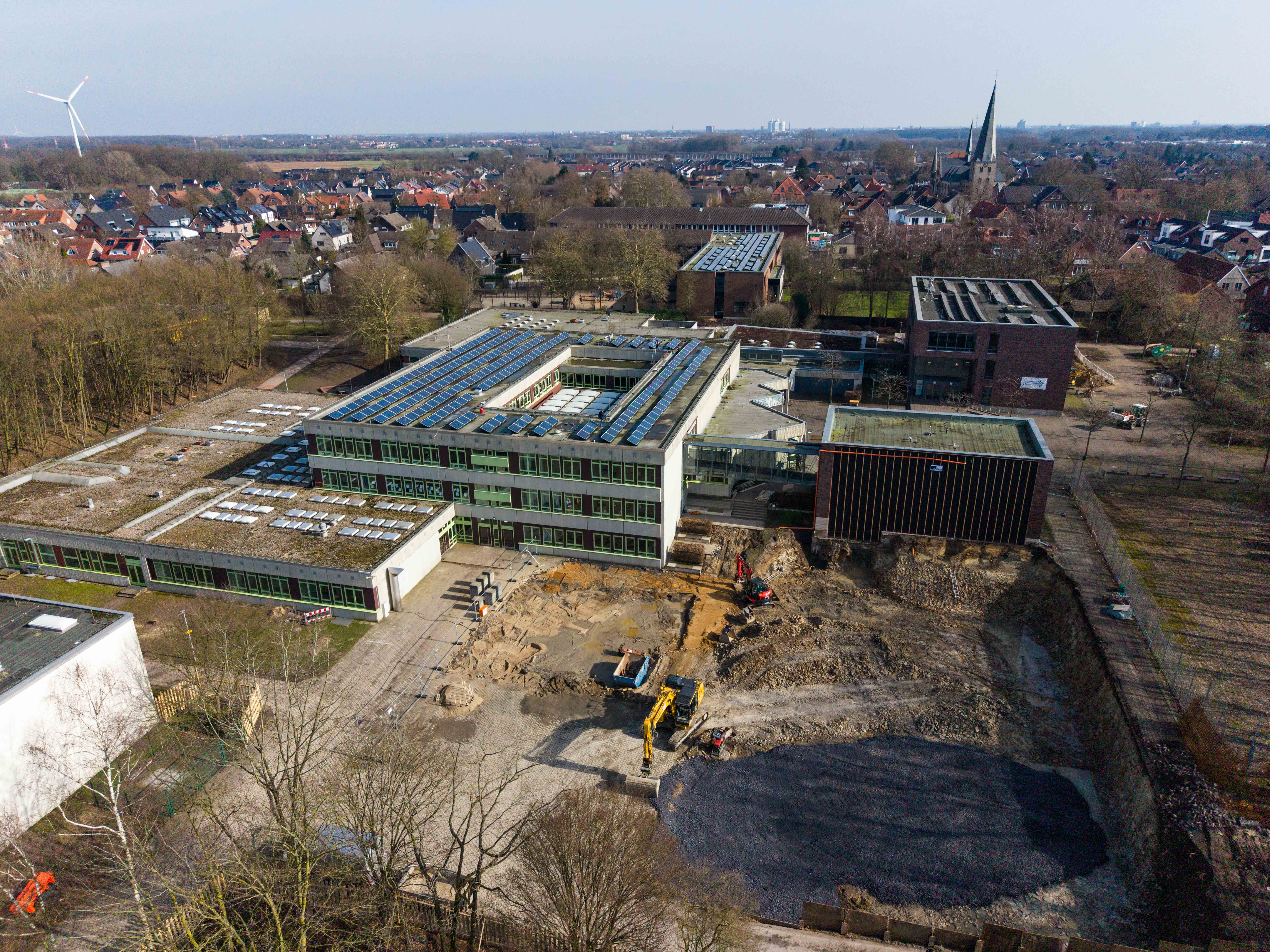 Luftbild der Gesamtschule West