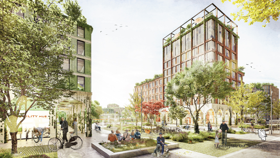 Visualisierung des Modellquartiers