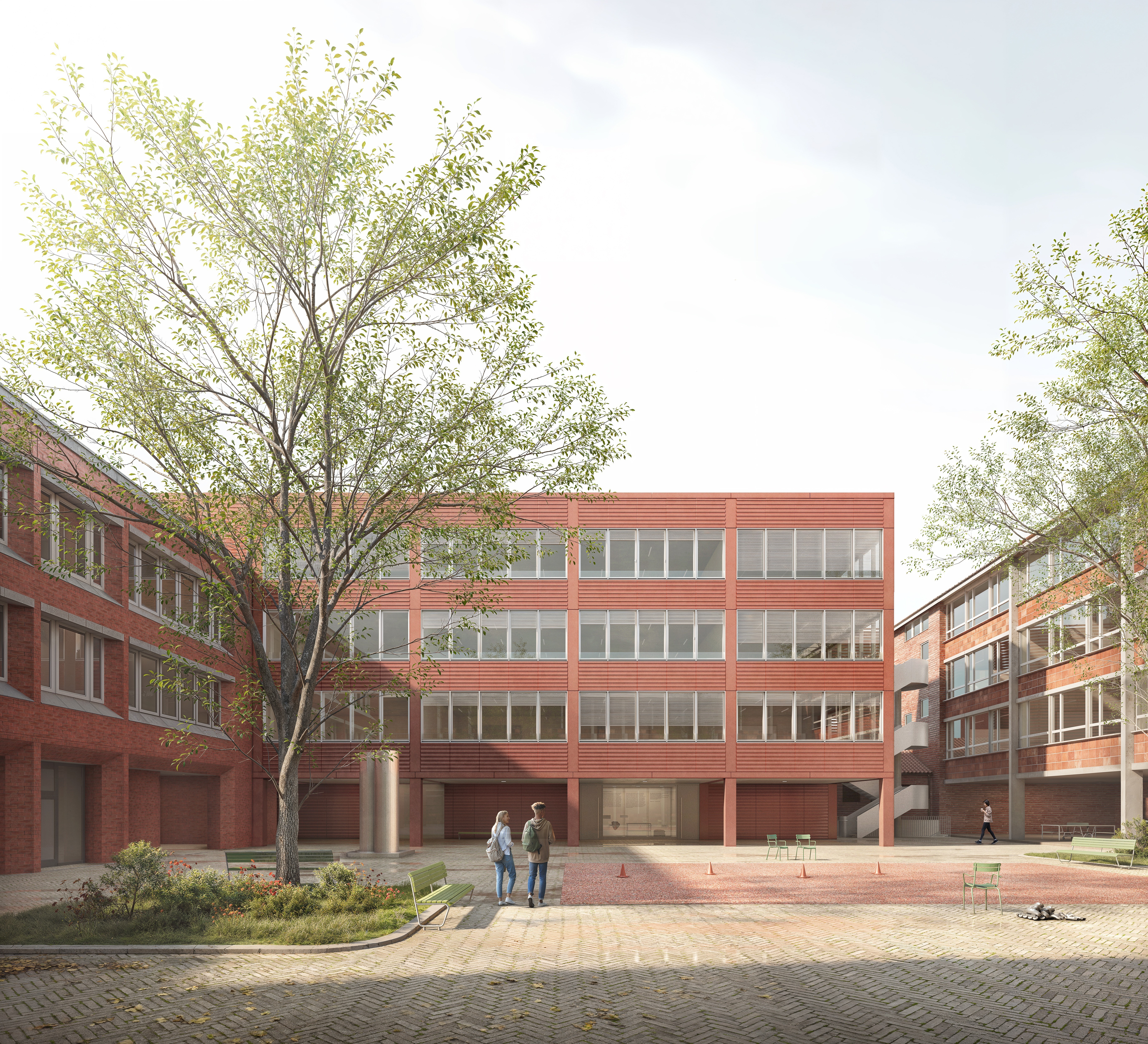 Visualisierung des Erweiterungsbaus von außen